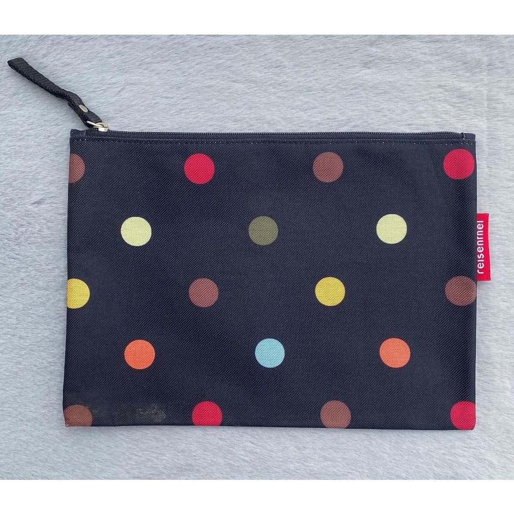 Túi đa năng Reisenthel xuất dư, đen họa tiết 24*18cm