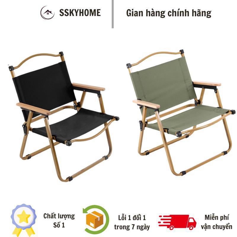 Ghế Xếp Camping Du Lịch Dã Ngoại, Câu Cá, Cà phê Gấp Gọn Mẫu Mới Smile