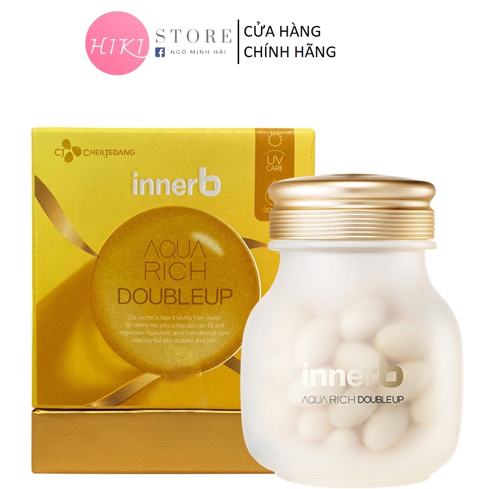 Viên Uống Cấp Nước Và Collagen InnerB Aqua Rich Double Up 70 viên.