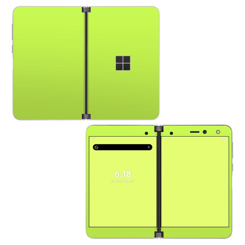 Skin decal dán Surface Duo mẫu Solid State Lime (đã cắt sẵn, dễ dán)