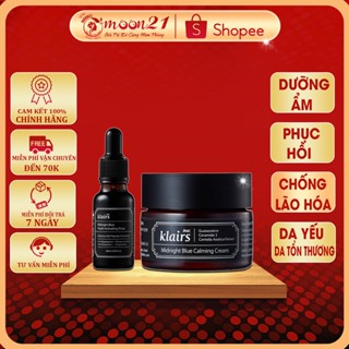 Bộ kem dưỡng Klairs - Serum Klairs phục hồi da tổn thương Dear Klairs Midnight Blue 30g Auth Hàn Quốc
