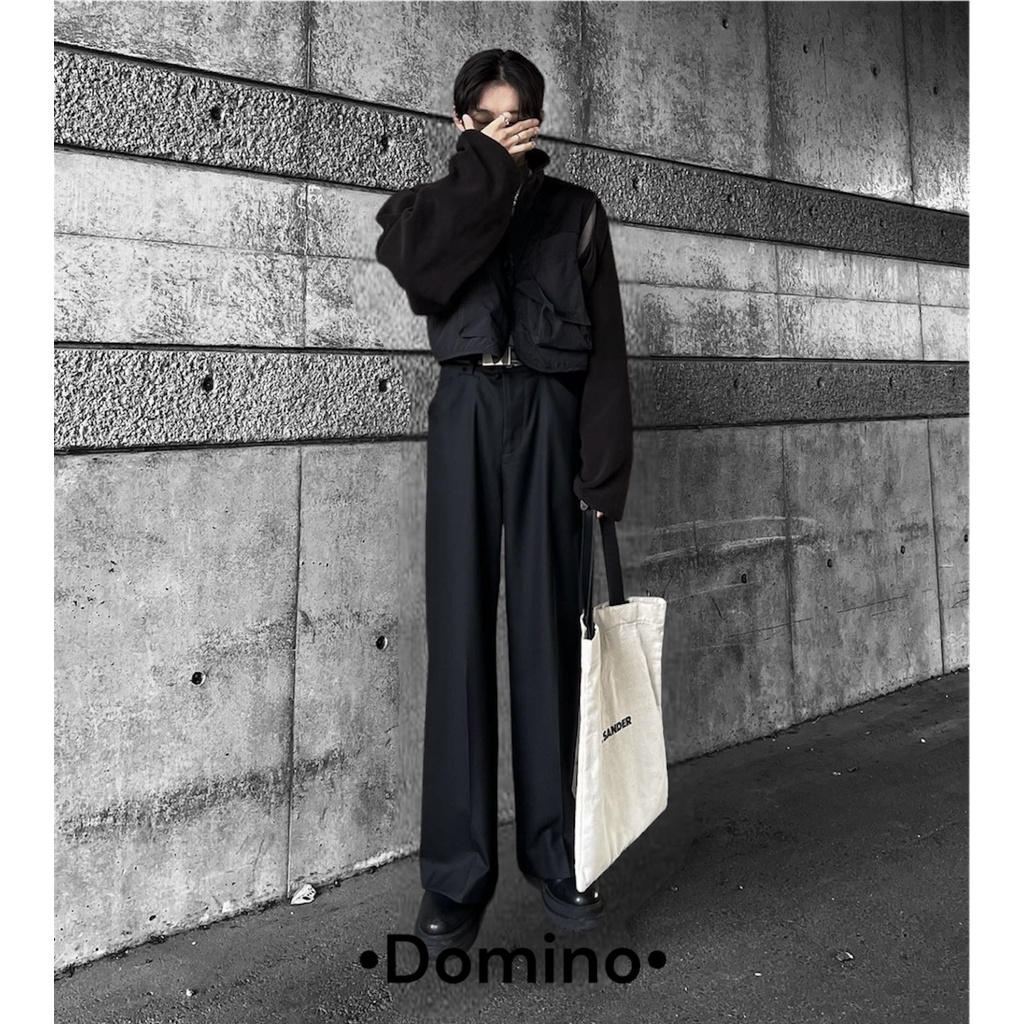 Quần Tây âu Vitex Ống Rộng Unisex Phủ Giày Nam Nữ Hàng Thiết kế DOMINO