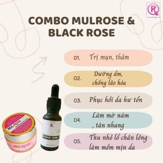 combo Mulrose 30g serum Black Rose 20ml