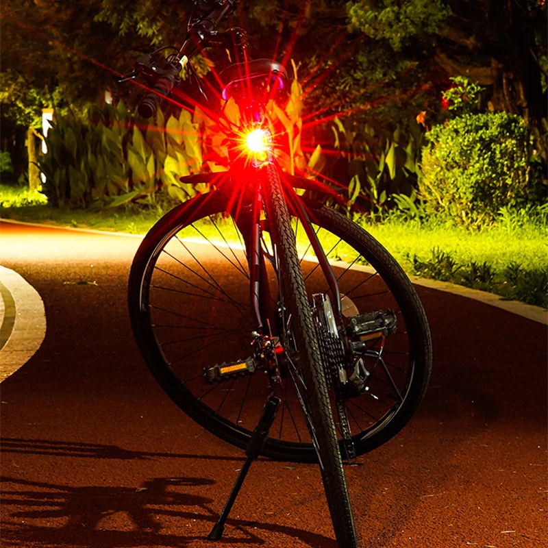 Đèn LED Cảnh Báo 200Lm Bằng Hợp Kim Nhôm Gắn Đuôi Xe Đạp