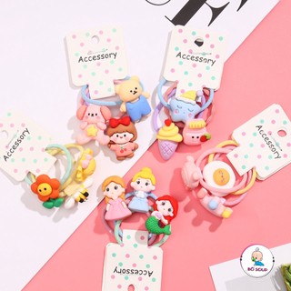 Set 3 Dây Cột Tóc Thú Nhiều Mẫu Cho Bé