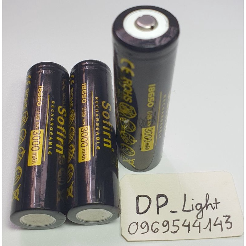 Pin sạc 18650 Sorfirn đầu lồi chính hãng dung lượng 3000mah