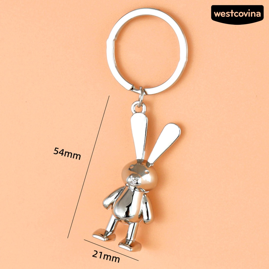 [Hot]☃Móc Khóa Hình Chú Thỏ Hoạt Hình Ba Chiều Đa Năng Trang Trí Năm Mới 2023