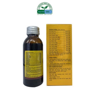 Siro ho cho bé Hoàng Bảo Đan 100ml
