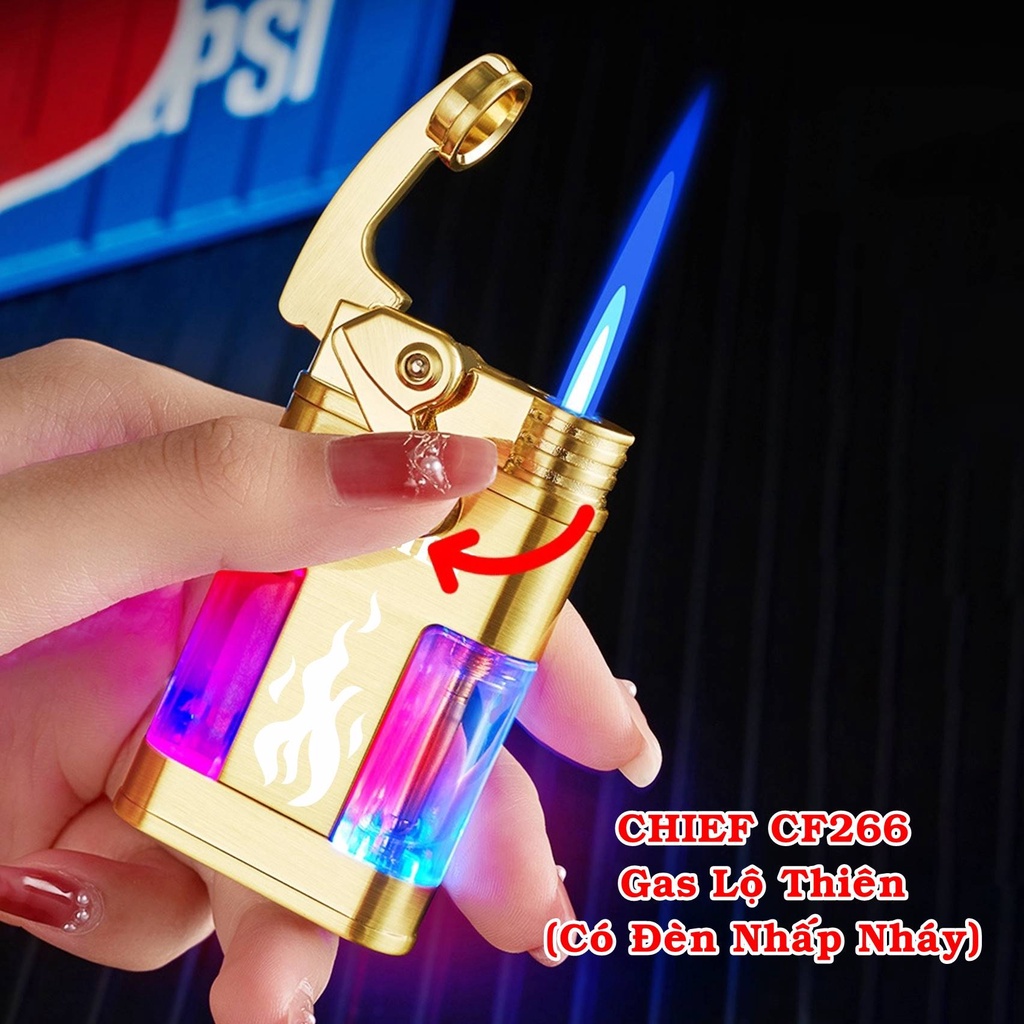 HỎA TỐC HCM - Hột-𝙌𝙪𝙚̣𝙩-𝘽𝙖̣̂𝙩-𝙇𝙪̛̉𝙖 lộ thiên CHIEF CF266 có đèn led nhấp nháy cực đẹp - FREESHIP