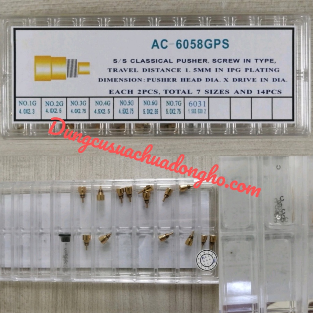 Nút bấm chronograph cho đồng hồ đeo tay