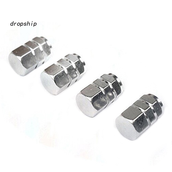 Set 4 Nắp Van Bánh Xe Hơi Bằng Hợp Kim Nhôm Thông Dụng