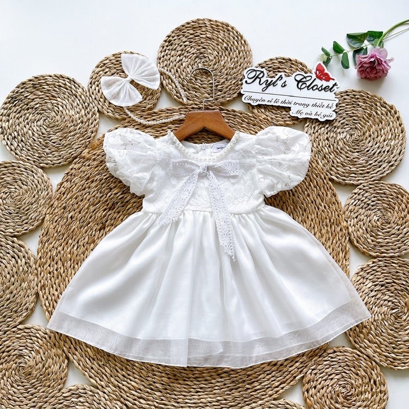 [4-15kg] Váy Lolita Yếm Cổ Tàu RYL’S CLOSET Cho Bé Gái Đầy Tháng, Thôi Nôi, Sinh Nhật V121