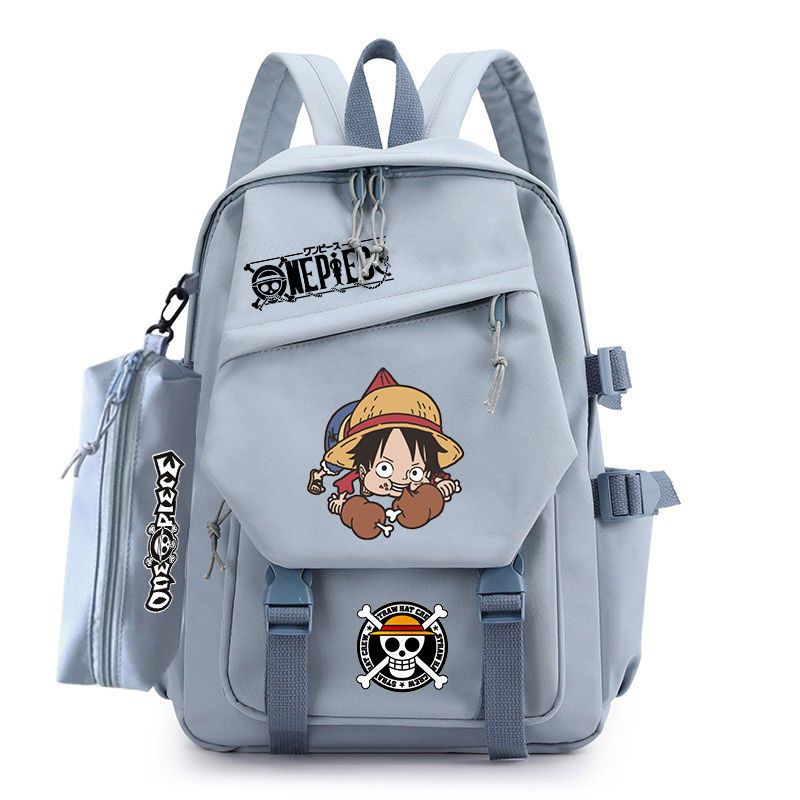 Balo Đi Học Cỡ Lớn In Hoạt Hình One Piece Kiểu Hàn Quốc Dễ Thương