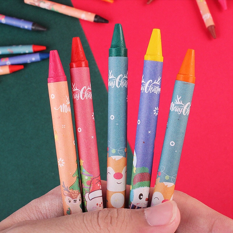 Bút sáp màu Noel 8 màu - 12 màu