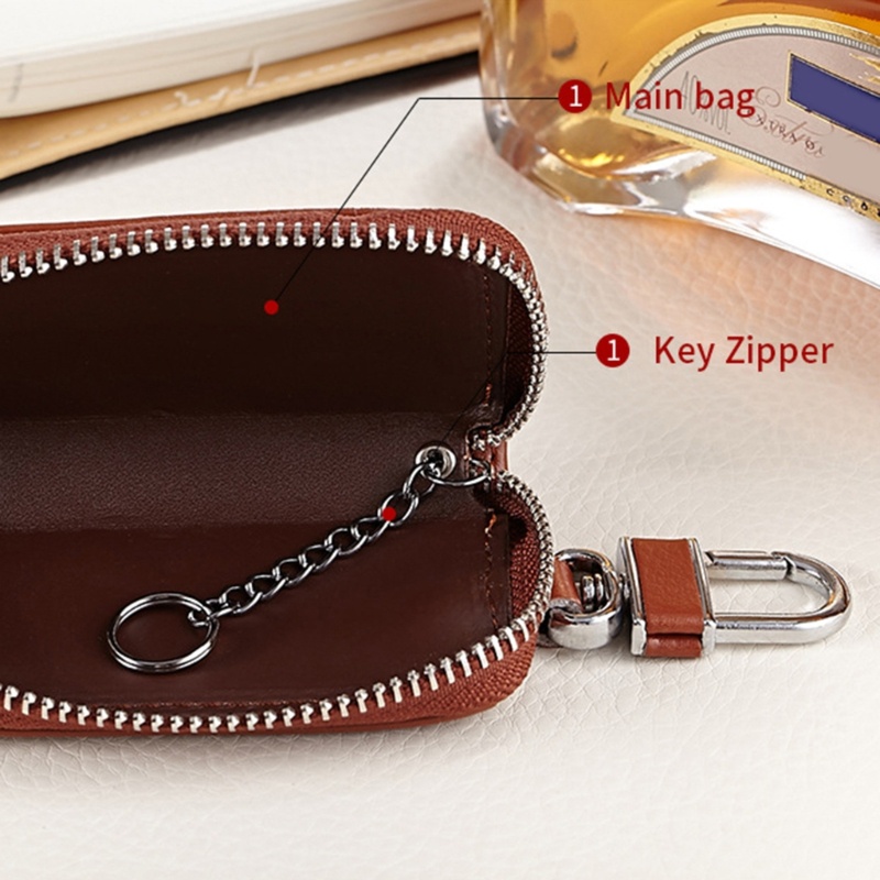 Ví Da Đựng Tiền Xu Có Khóa Kéo Thời Trang Cho Nam Và Nữ