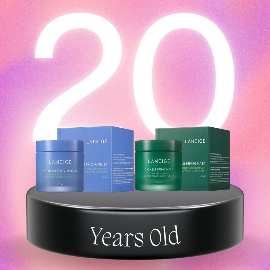 Mặt Nạ Ngủ Dưỡng Da Laneige - Warter/ Cica Sleeping Mask Duo - Date 9/2023