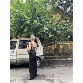 Quần vải suông cạp bẻ size S