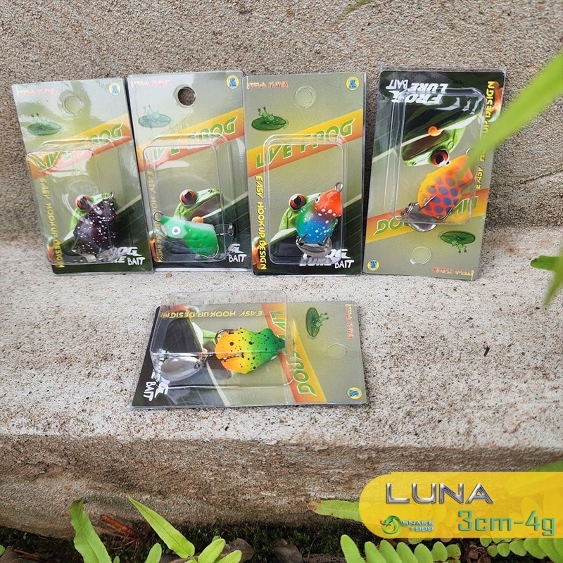 Nhái hơi chuyên Lure. Nhái Luna 4g và nhái Tiger 5.5g