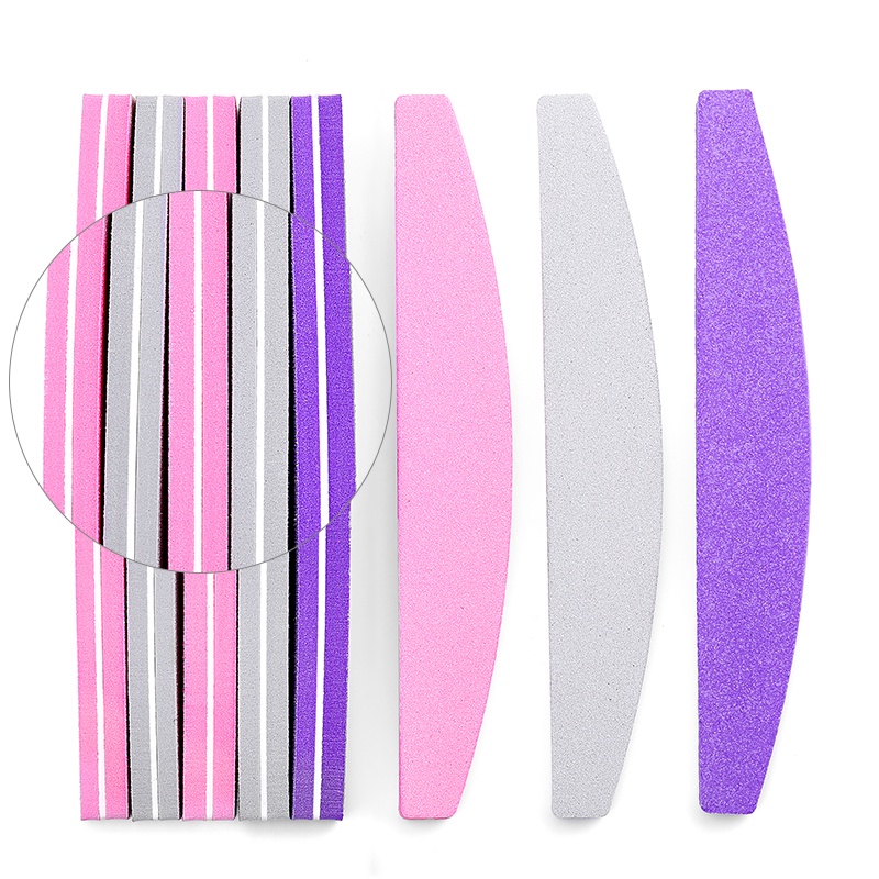 Set 10 dũa móng tay UR SUGAR hai mặt 100/ 180 grit chất lượng cao chuyên nghiệp