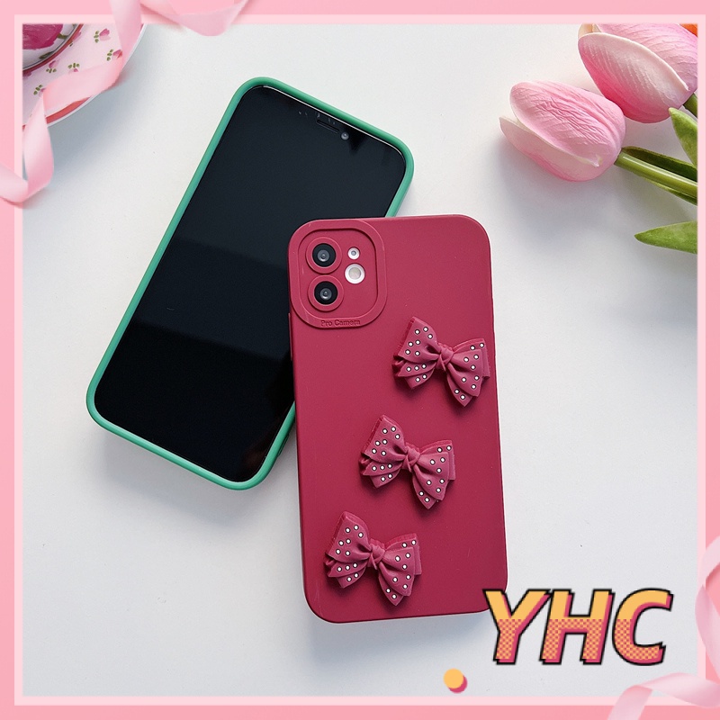 ốp iphone Họa Tiết Nơ 3D Sang Trọng Cho Iphone6 6splus 7 7plus 8 8plus XR x xs 12 11 pro max plus 13 promax-070