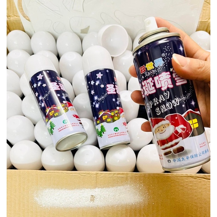 Bình xịt tuyết không tan trang trí Noel/ lọ tuyết xịt trang trí cây thông Noel giangsinh