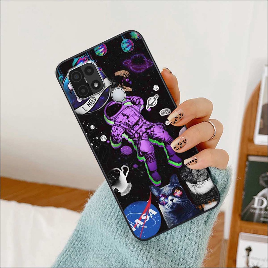 Ốp lưng Oppo A15 / A15s hình phi hành gia phê pha, lang thang trên mây, ốp rẻ bền đẹp