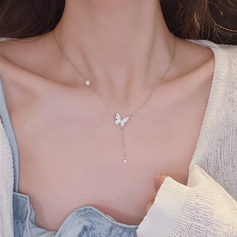 Vòng Cổ Choker Bằng Thép Titan Mặt Hình Nơ Đơn Giản Thanh Lịch Dành Cho Nữ