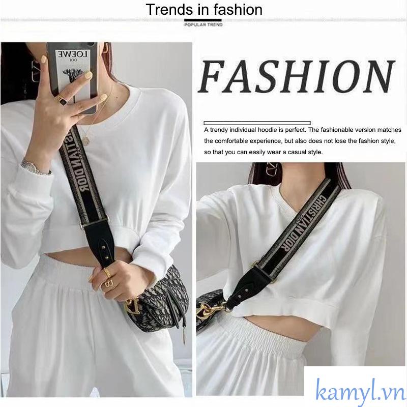 Áo Sweater Tay Dài Cổ Tròn Dáng Rộng Màu Trơn Thời Trang Mùa Thu Cho Nữ