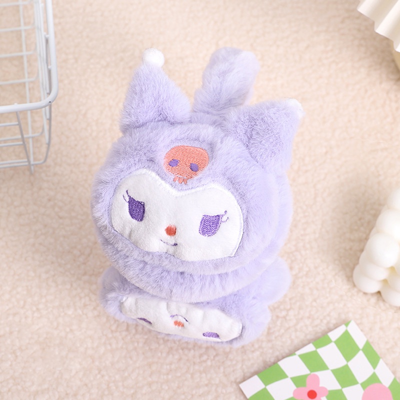 Sanrio Bông Tai Giữ Ấm Chống Đóng Băng Hình Kuromi Dễ Thương Cho Bé bịt tai gấu dâu bông tai kuromi bịt tai giữ ấm chụp tai cho bé