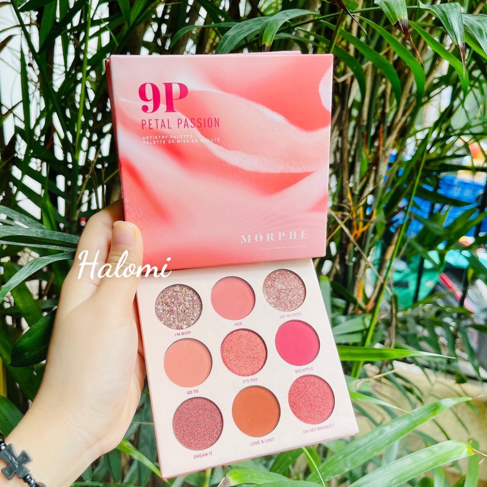 Bảng phấn mắt Morphe 9P Petal Passion 9 ô tone hồng đẹp mê TRANCI