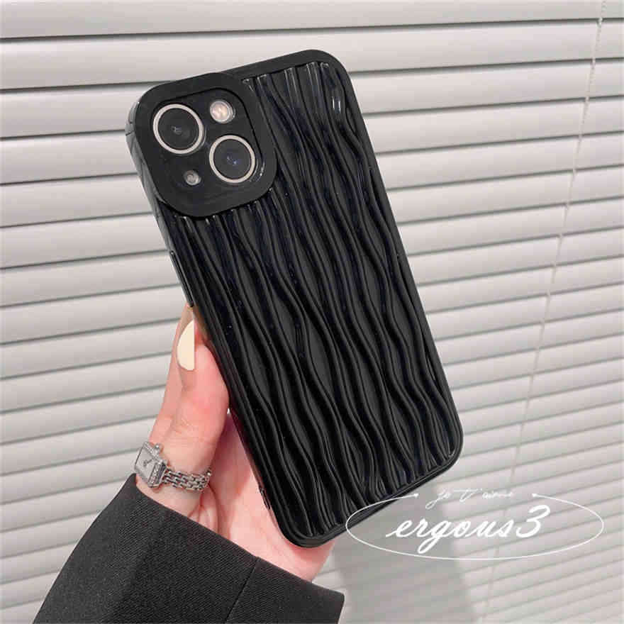 Ốp Điện Thoại Silicon Mềm Họa Tiết Sóng Nước 3D Cho iPhone 14 13 12 11 Pro Max SE2020 X XR Xs Max 7 8 Plus