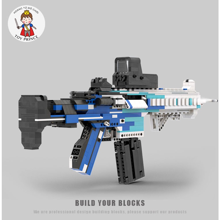 ĐỒ CHƠI LẮP RÁP KIỂU LEGO MÔ HÌNH SÚNG M416 BLACK ICE MOCKEVIN183 TRONG PUBG CS:GO FREE FIRE CoD