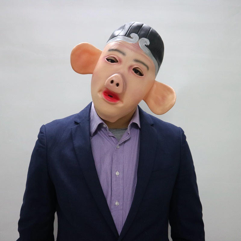 Mặt nạ hóa trang Chư Bát Giới phiên bản da cao su giống thật