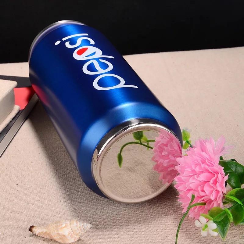 Bình Giữ Nhiệt hình lon coca,Inox 304 có ống hút nhiều mẫu ngẫu nhiên