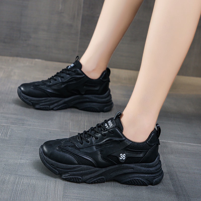 Giày Thể Thao Đế Dày Phối Lưới Thoáng Khí Phong Cách Mới Mùa Thu Cho Nữ Size 35-42 41