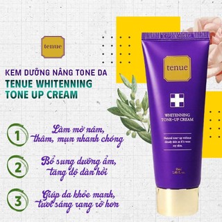 Kem dưỡng trắng da TENUE Whitening Tone Up Cream | Dermacol | Mỹ Phẩm Chính Hãng