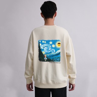 Áo sweater nỉ cotton unisex feelup – the starry night - fh02