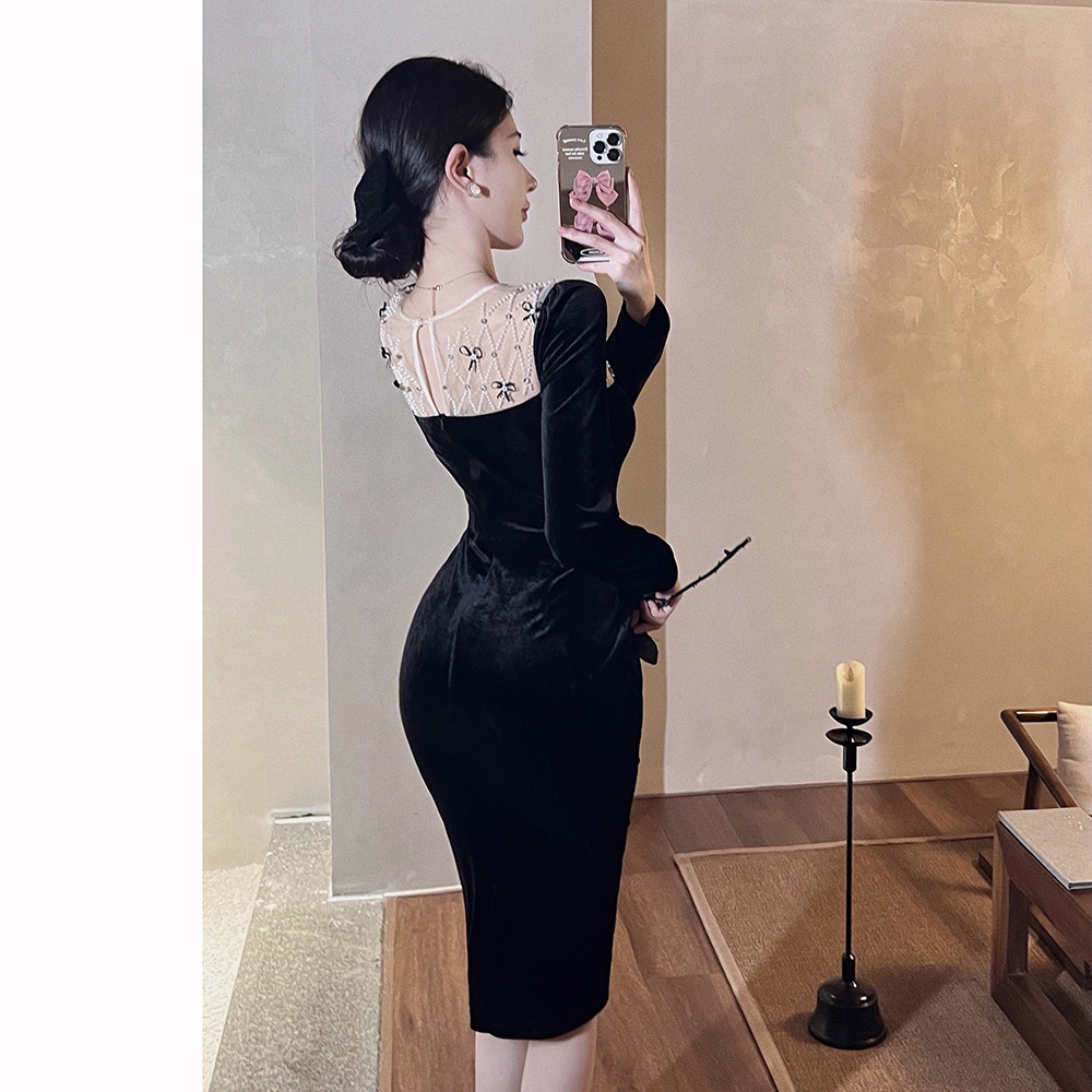 Áo Nữ Tay Dài Đính Nơ Thời Trang Quyến Rũ