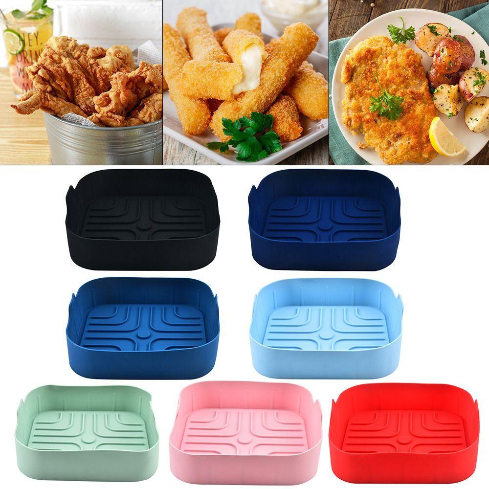 Giỏ Silicone Hình Vuông Đựng Đồ Nướng Tái Sử Dụng Tiện Lợi