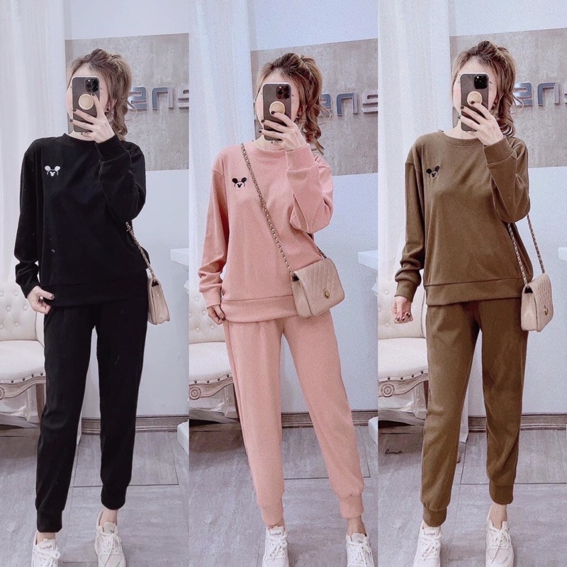 Bán sỉ bộ nỉ thêu gấu 3m
