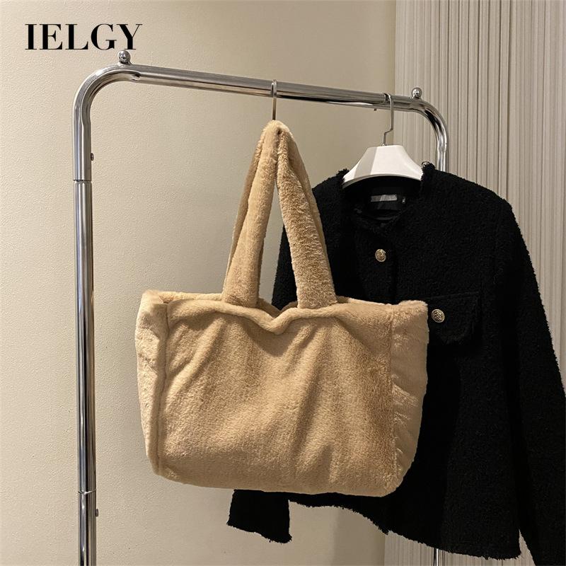 Túi Xách Đeo Vai Phủ Bông Cỡ Lớn Thời Trang Nữ Đơn Giản