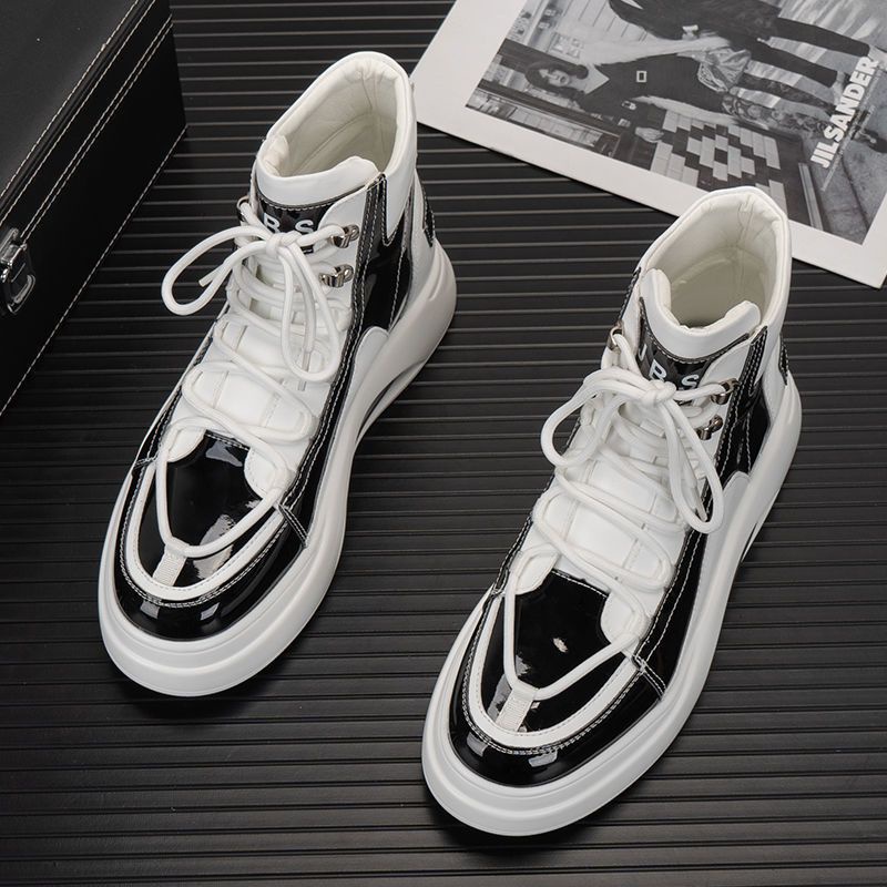 Giày Thể Thao Da Đế Dày Tăng Chiều Cao Phong Cách Châu Âu 2022 Cho Nam