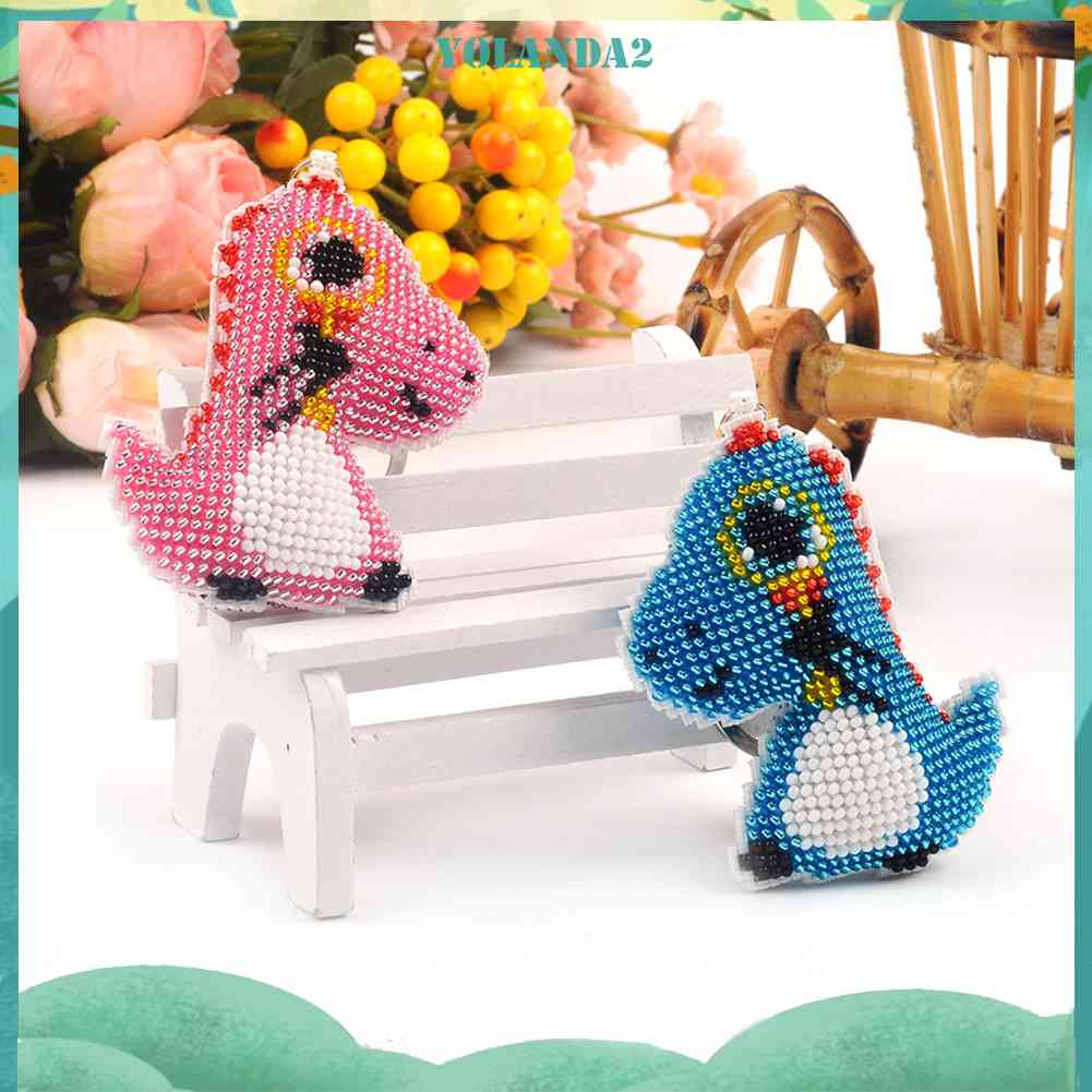 Móc Khóa Thêu Chữ Thập Đính Hạt Toàn Diện Chính Xác DIY