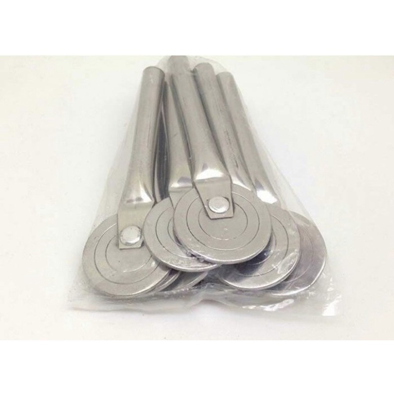 ( Túi 10 cây ) Cây cạo gió Inox - Mẫu có tay cầm 10cm