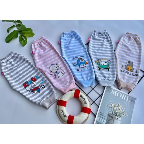 Quần dài chục cotton nỉ cho bé trai bé gái