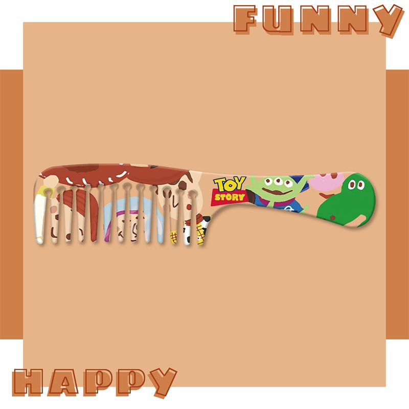 Lược Chải Tóc Xoăn Răng Siêu Lớn Phong Cách Toy Story Cho Nữ