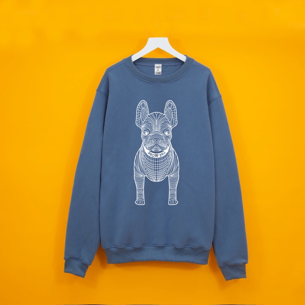 Áo nỉ bông SWEATER LIFE WORK unisex nam nữ chất liệu cotton