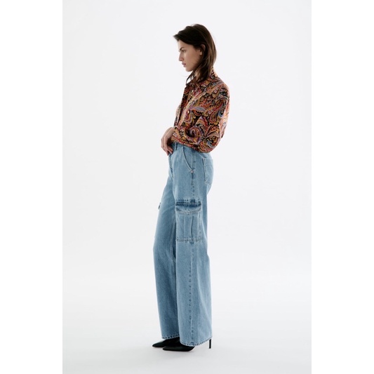 Sơ mi hoạ tiết ZARA AUTH Size S