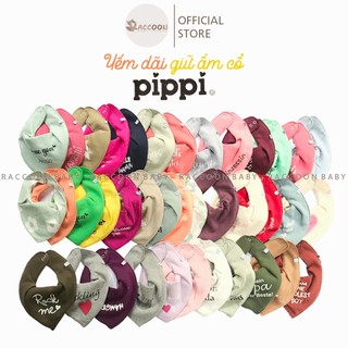 Yếm dãi kiêm khăn giữ ấm cổ cho bé trai bé gái Pippi xuất Đan Mạch (Freesize 0m-4y)