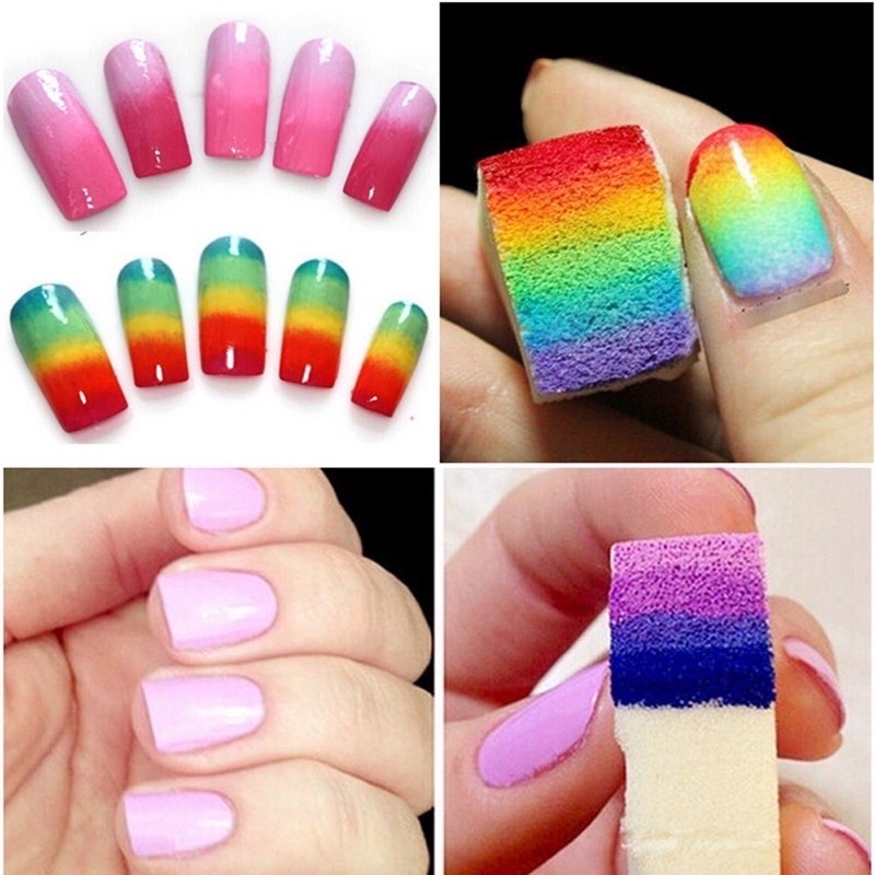 Mút dặm ombre nail - Mút Xốp làm omber nail 6 Miếng
